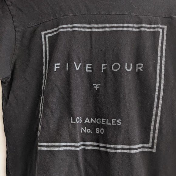 Five Four Black Logo T-Shirt Size M - Picture 6 of 6